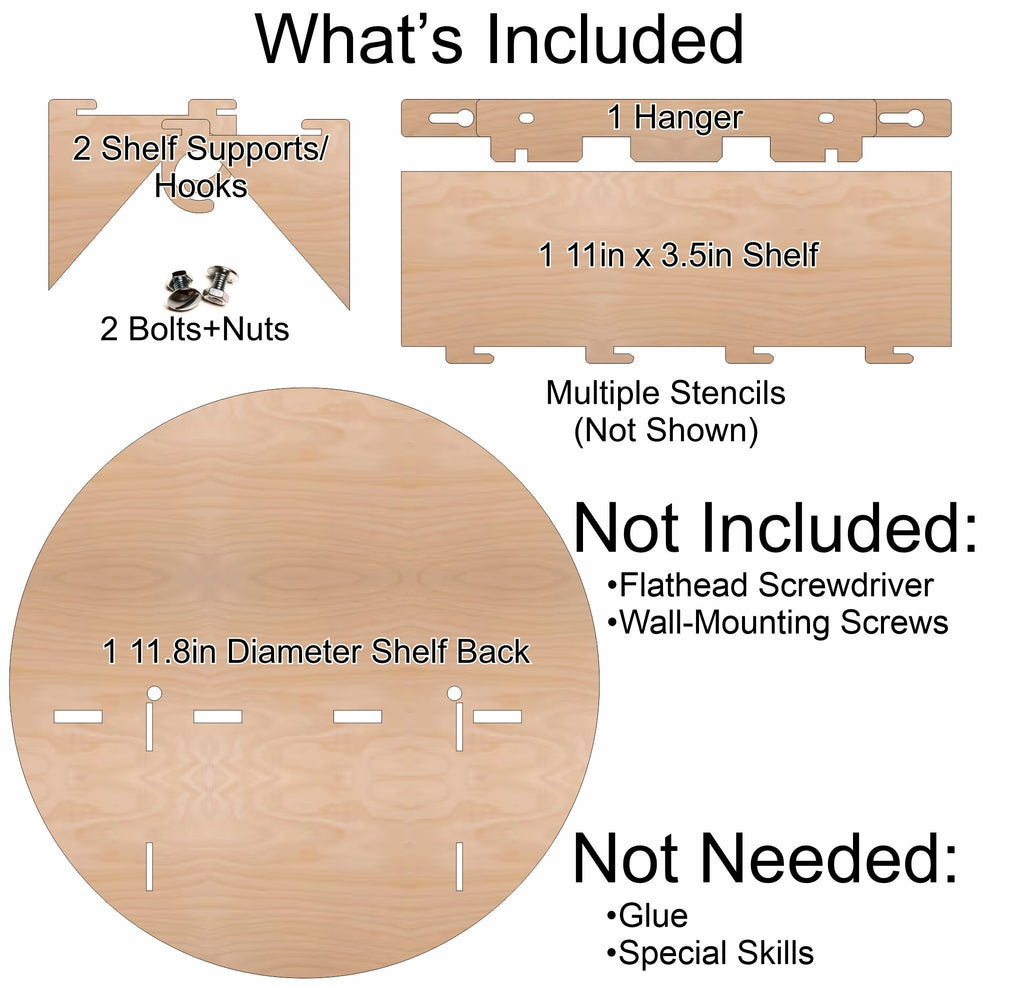Basketball and Court Paintable Shelf | STENCILS INCLUDED + How-To Video