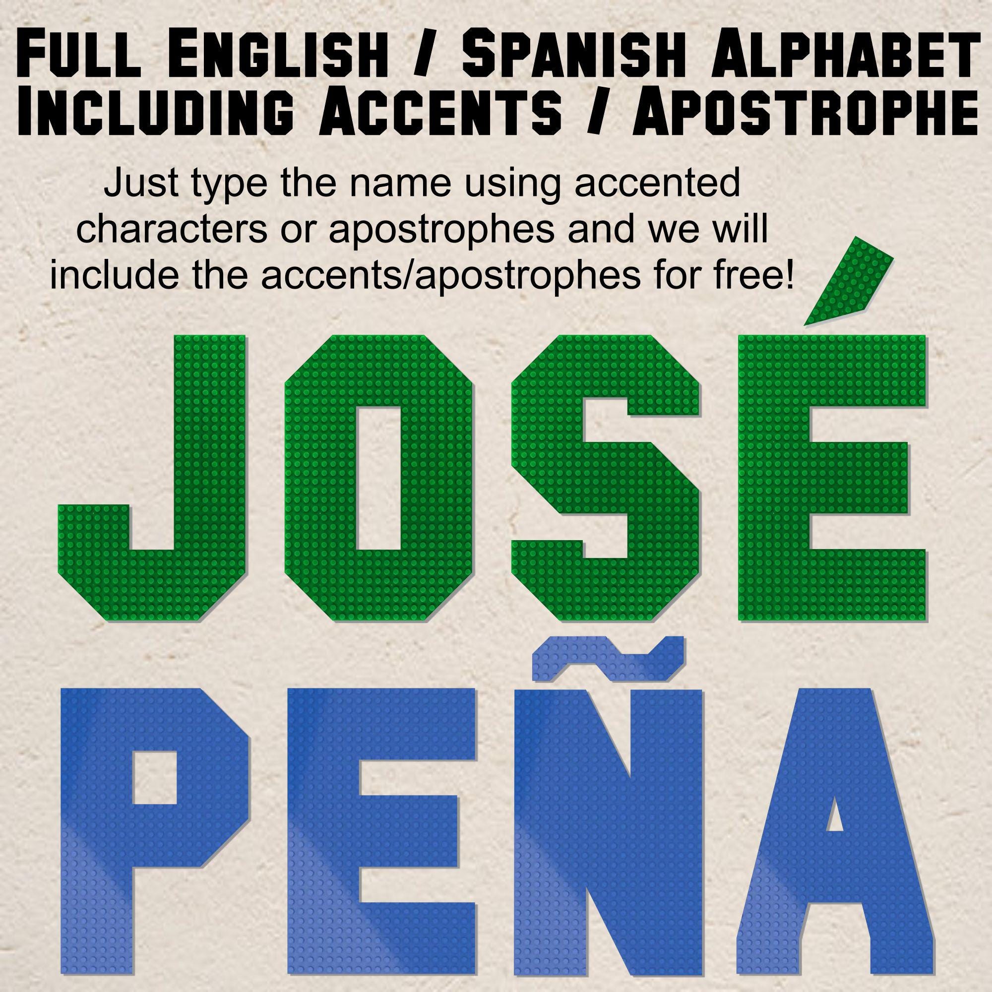 Alphabet Baseplate Letters – 10″ Tall Buildable Wall Art | Compatible with LEGO