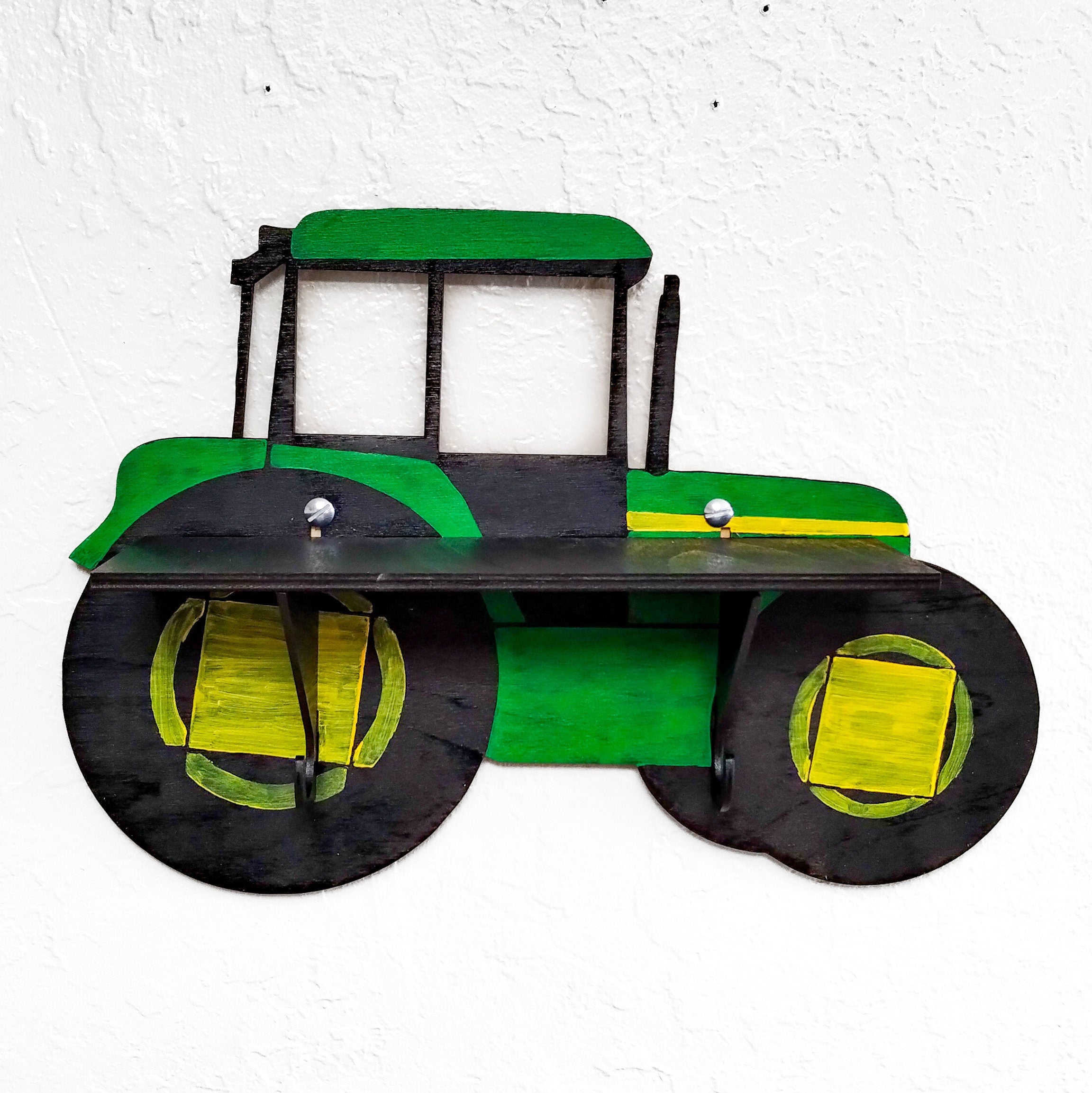 Tractor Paintable Shelf | STENCILS INCLUDED + How-To Video