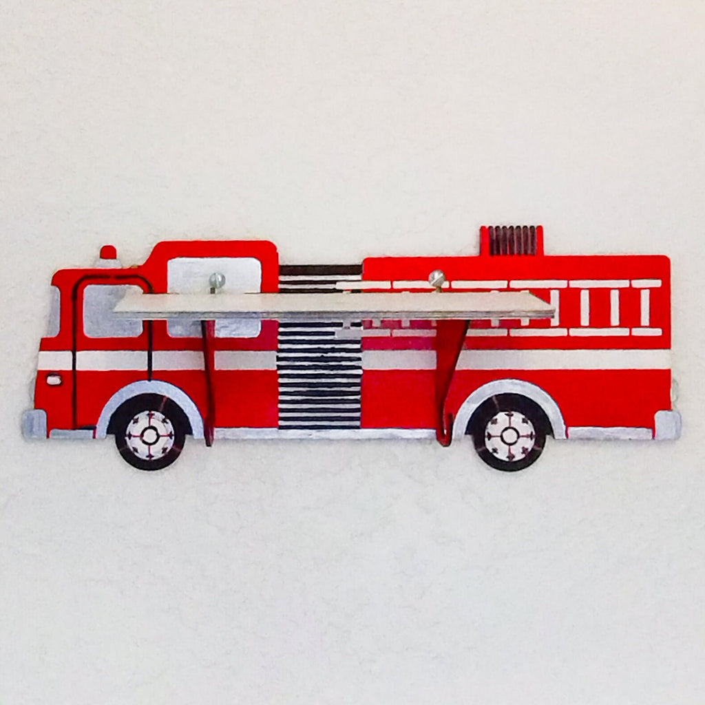 Firetruck Paintable Shelf | STENCILS INCLUDED + How-To Video