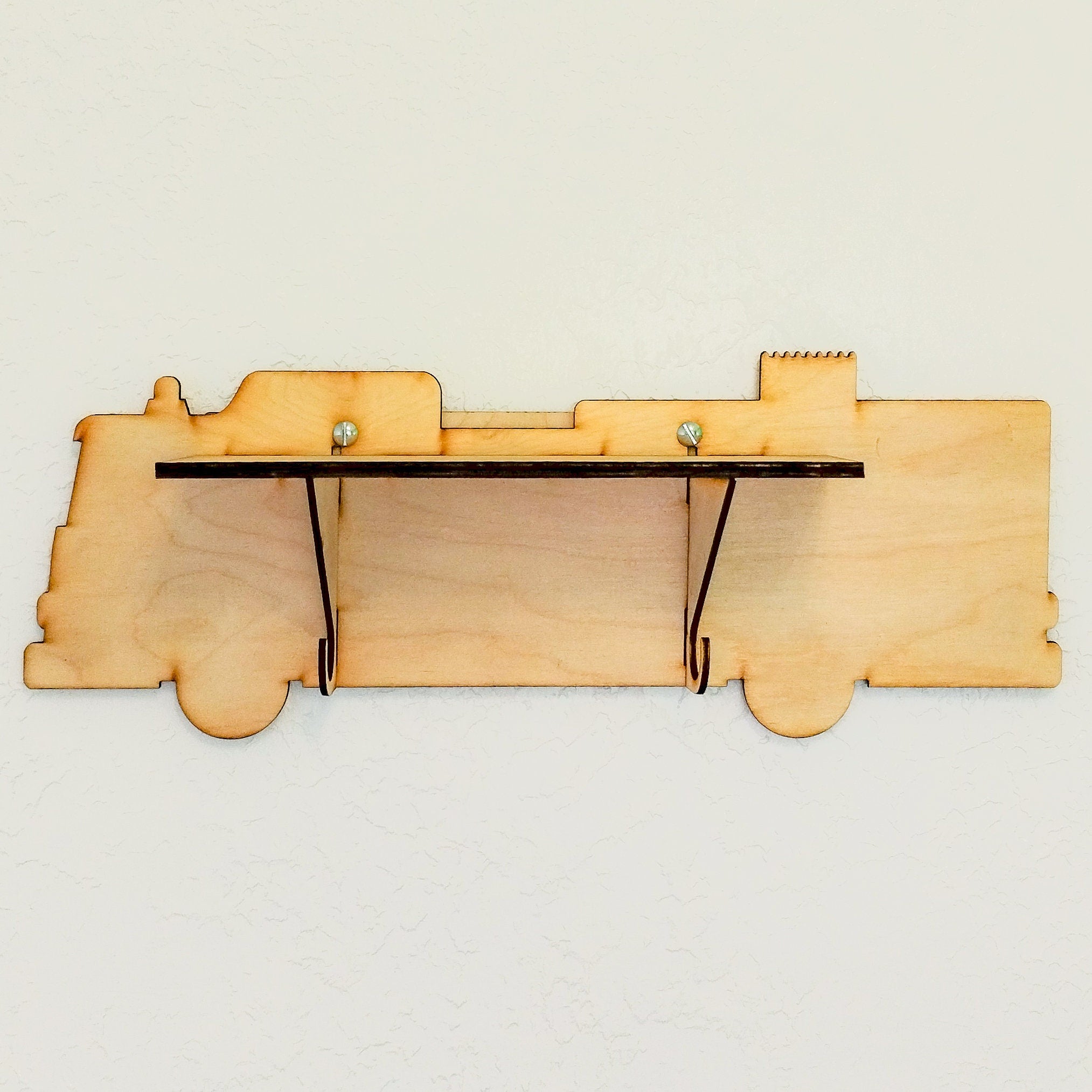 Firetruck Paintable Shelf | STENCILS INCLUDED + How-To Video