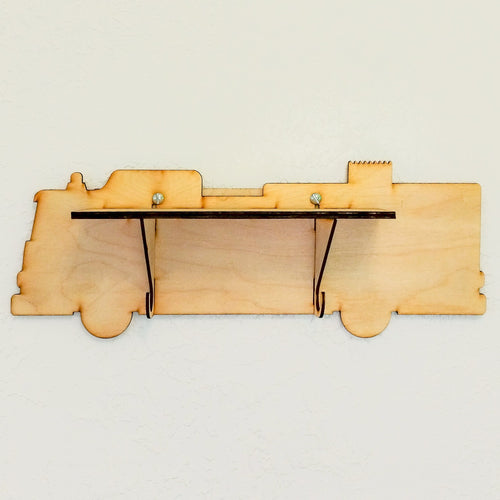 Firetruck Paintable Shelf | STENCILS INCLUDED + How-To Video