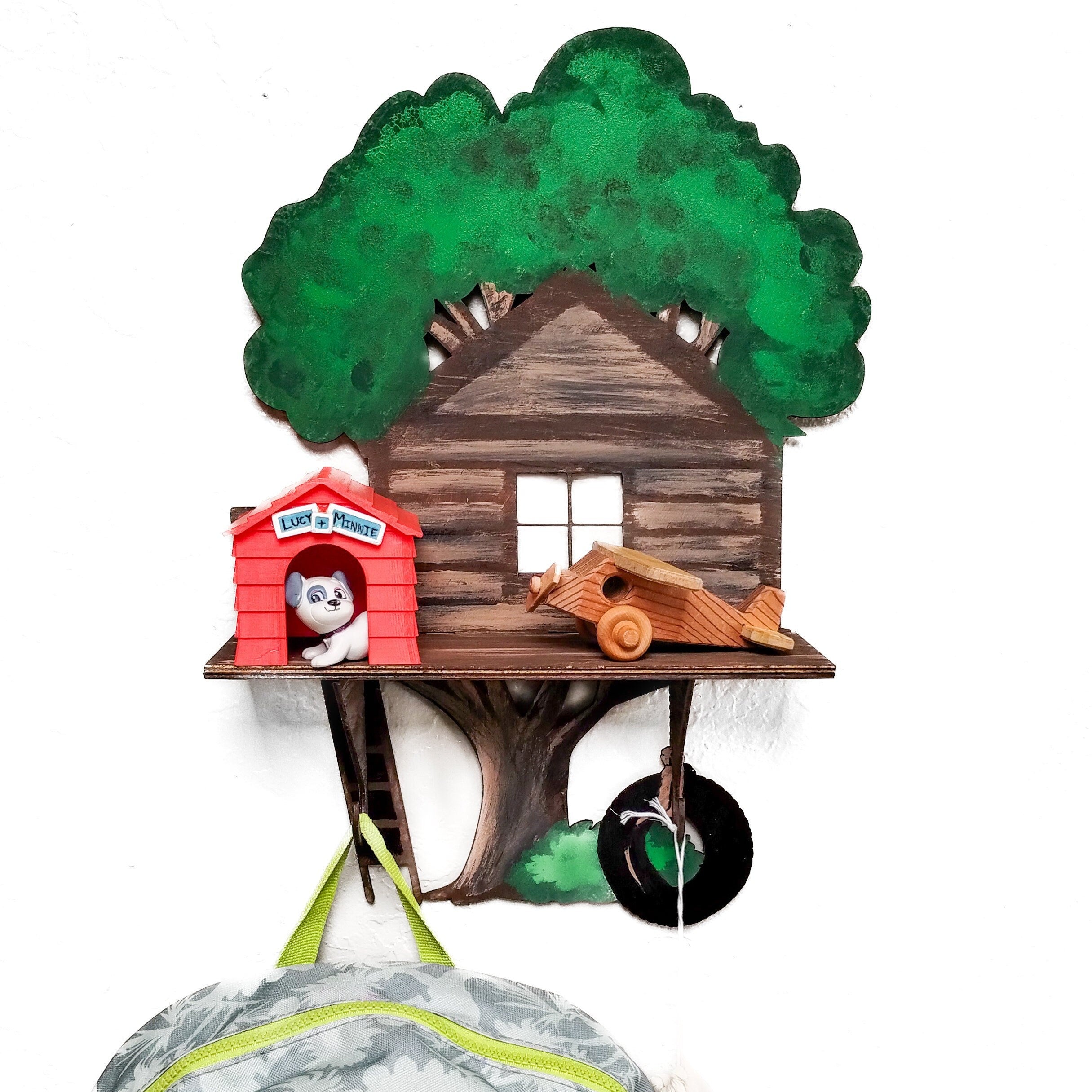 Treehouse Paintable Shelf | STENCILS INCLUDED + How-To Video