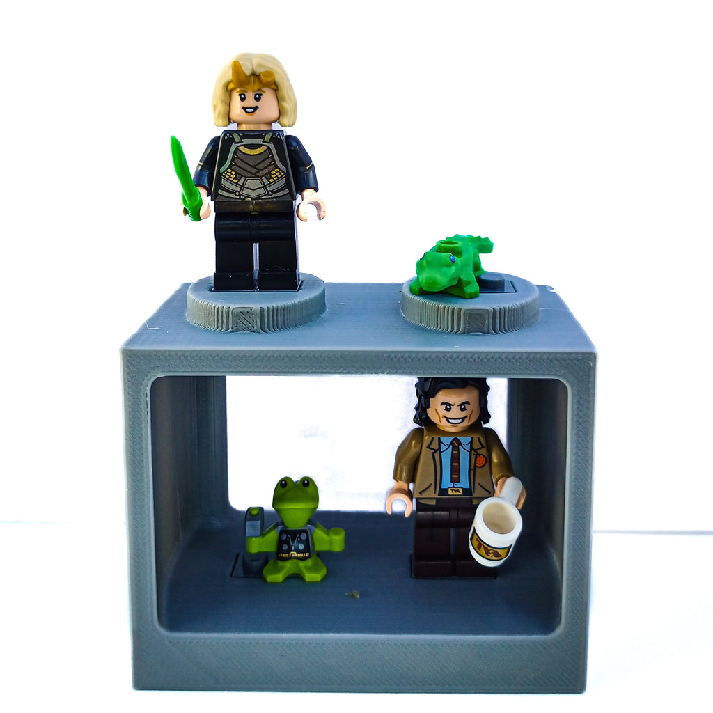 Buildable Minifig Display Brick (Set of 4, 8, 12, 16, or 24 Bricks)