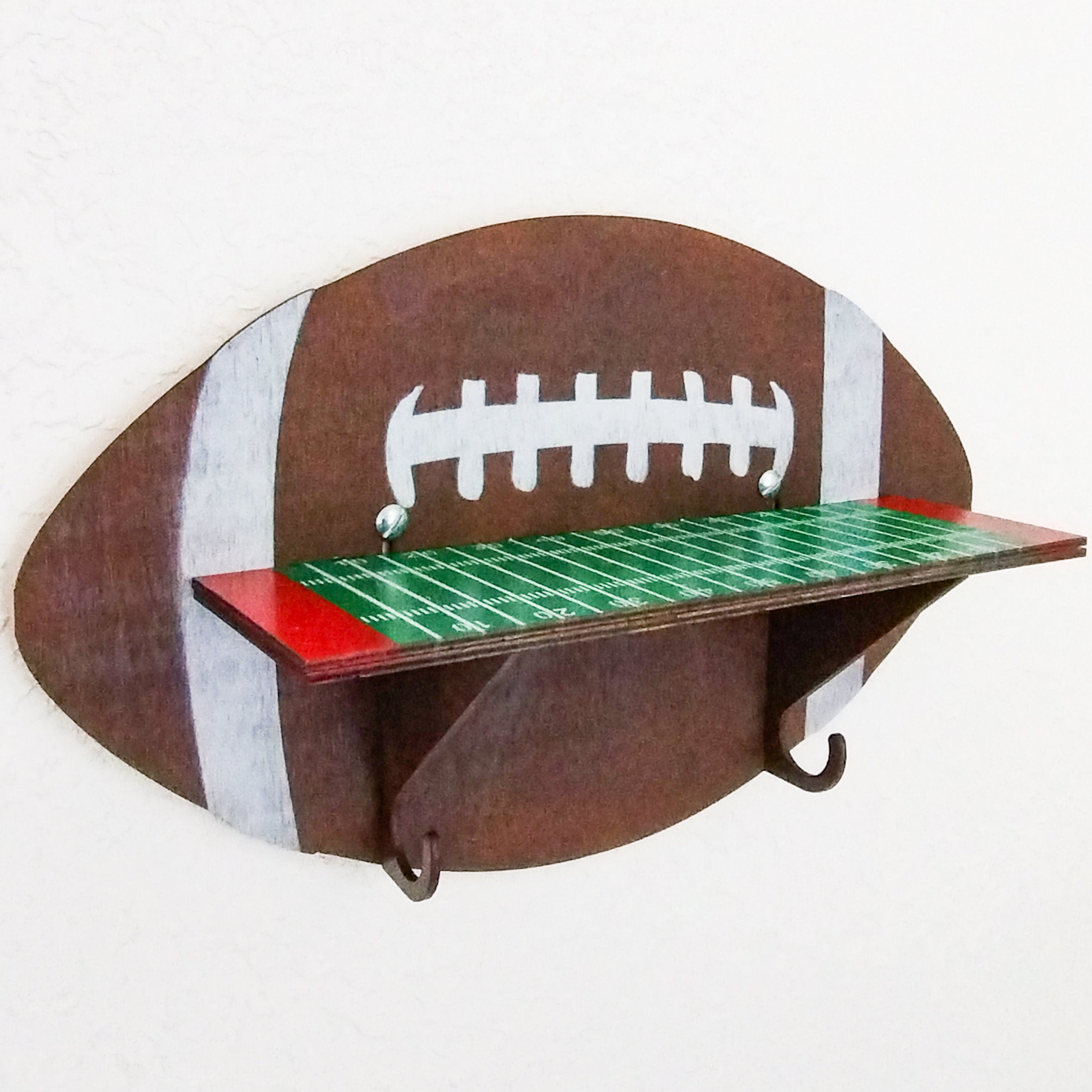 Football + Field Paintable Shelf | STENCILS INCLUDED + How-To Video