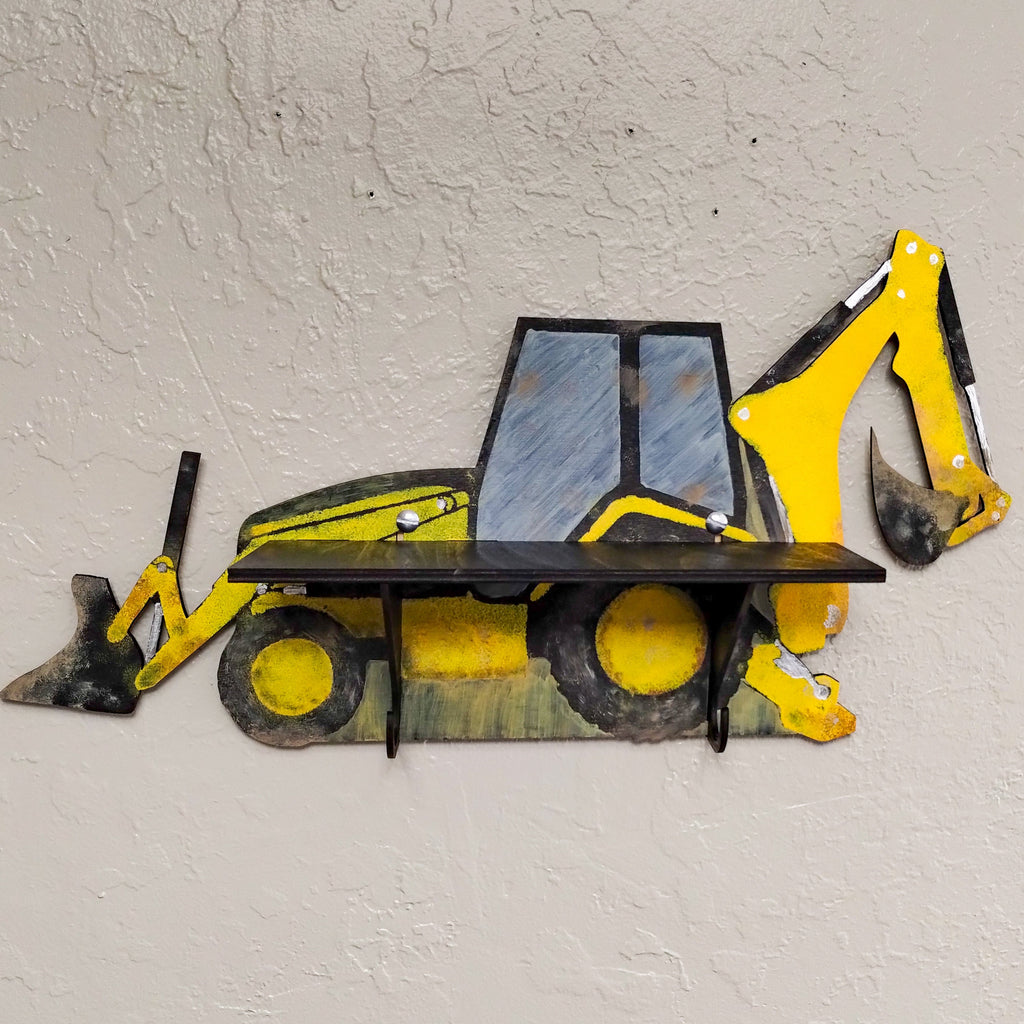 Backhoe Paintable Shelf | STENCILS INCLUDED + How-To Video