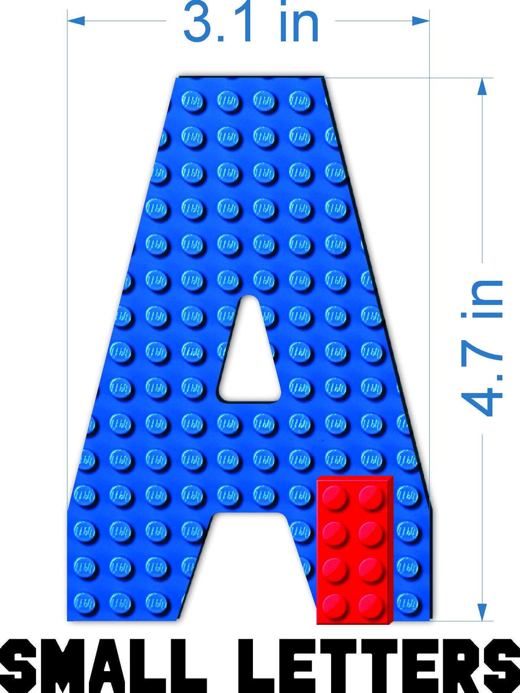 Mini Alphabet Baseplate Letters – 4.7″ Tall Buildable Wall Art | Compatible with LEGO