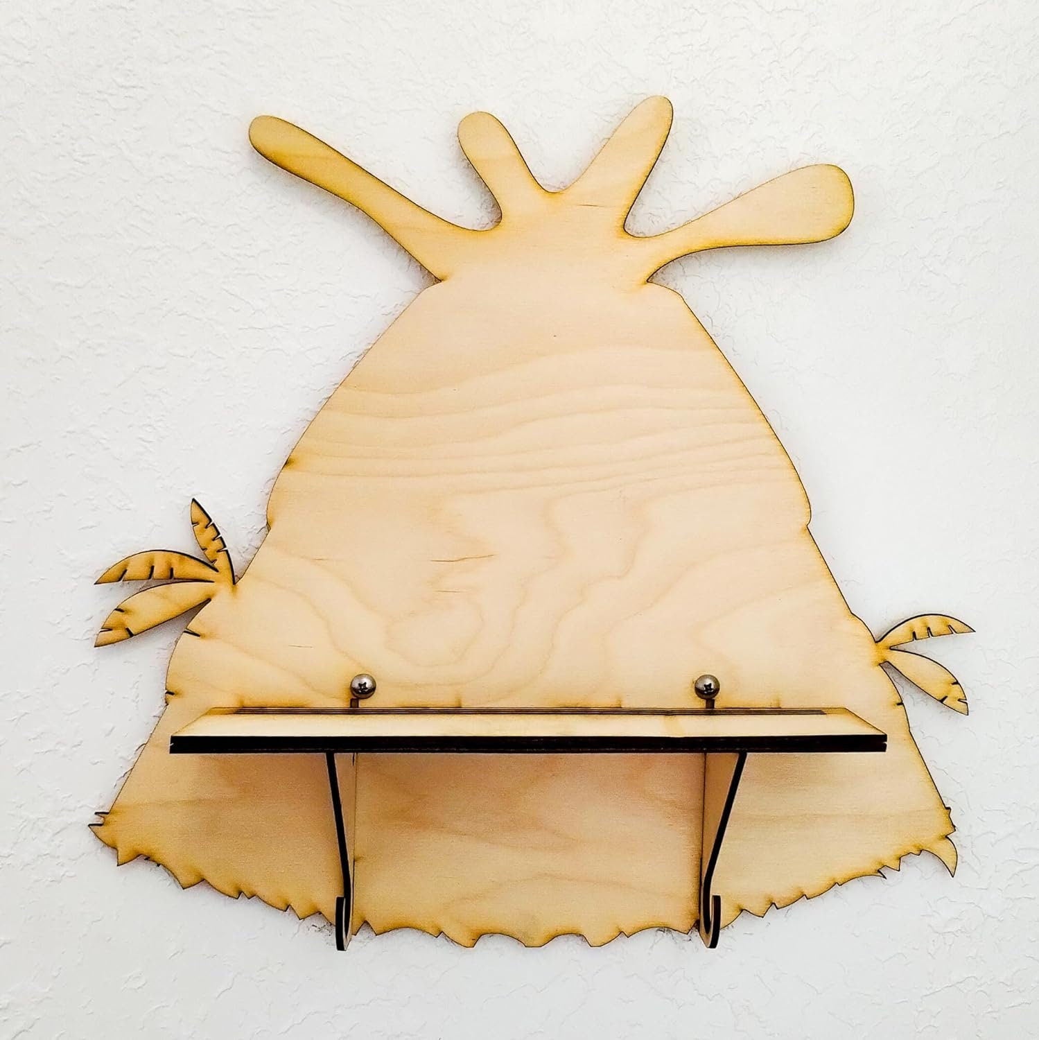 Volcano Paintable Shelf + 10 dinosaurs | STENCILS INCLUDED + How-To Video