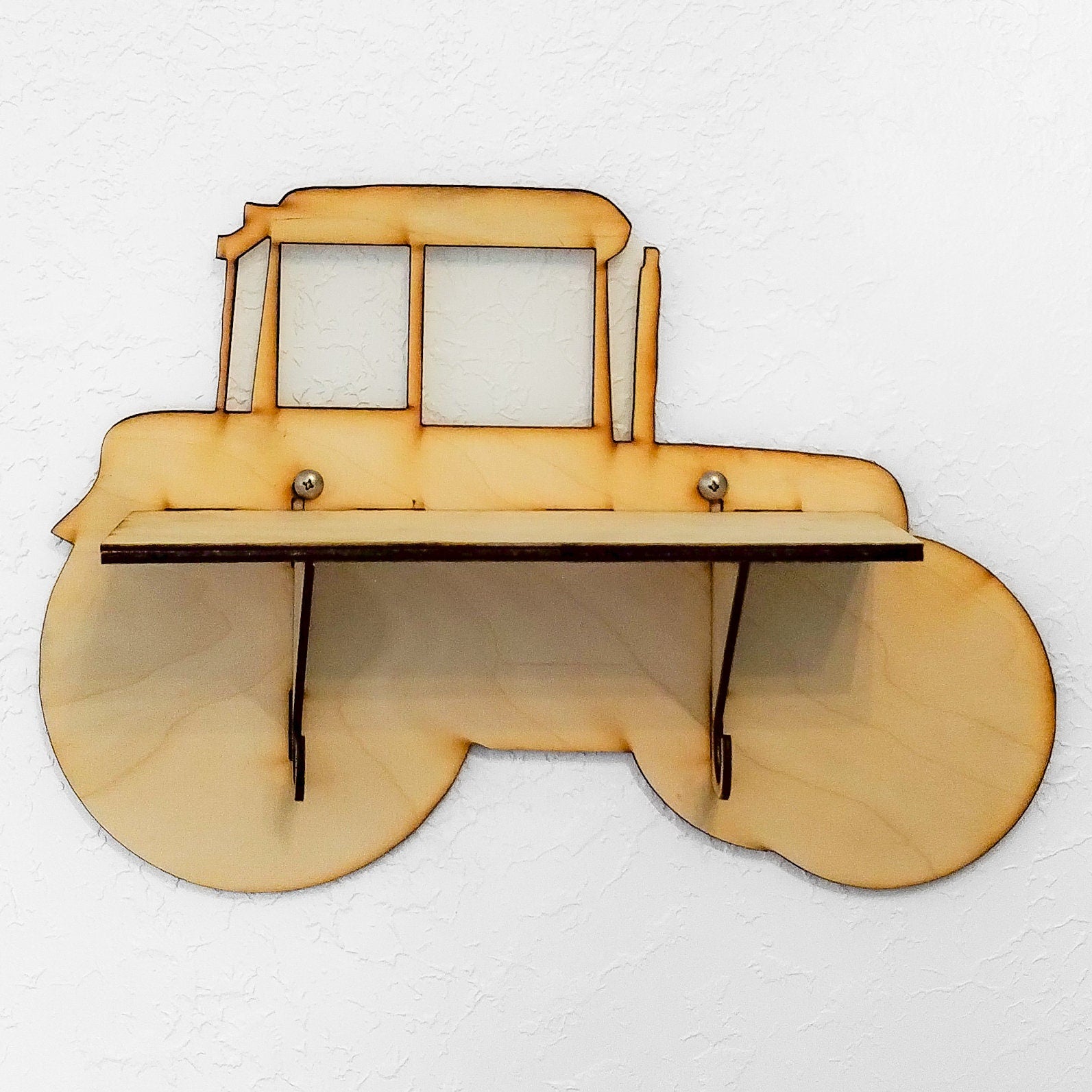 Tractor Paintable Shelf | STENCILS INCLUDED + How-To Video