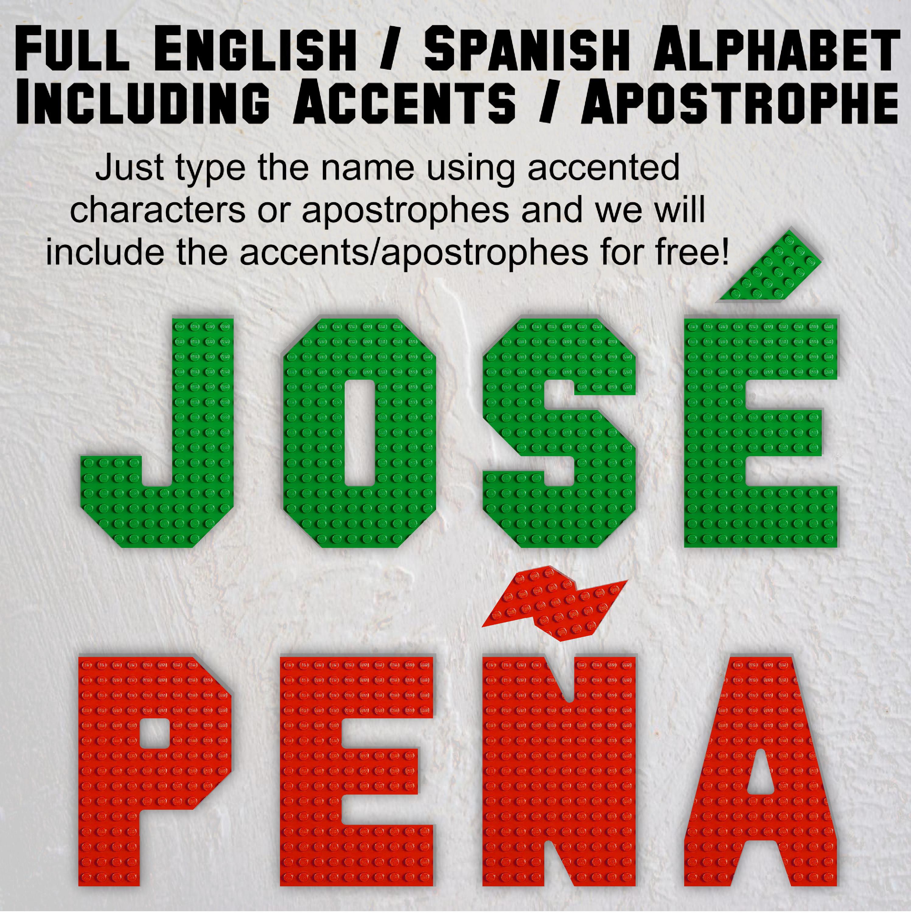 Mini Alphabet Baseplate Letters – 4.7″ Tall Buildable Wall Art | Compatible with LEGO