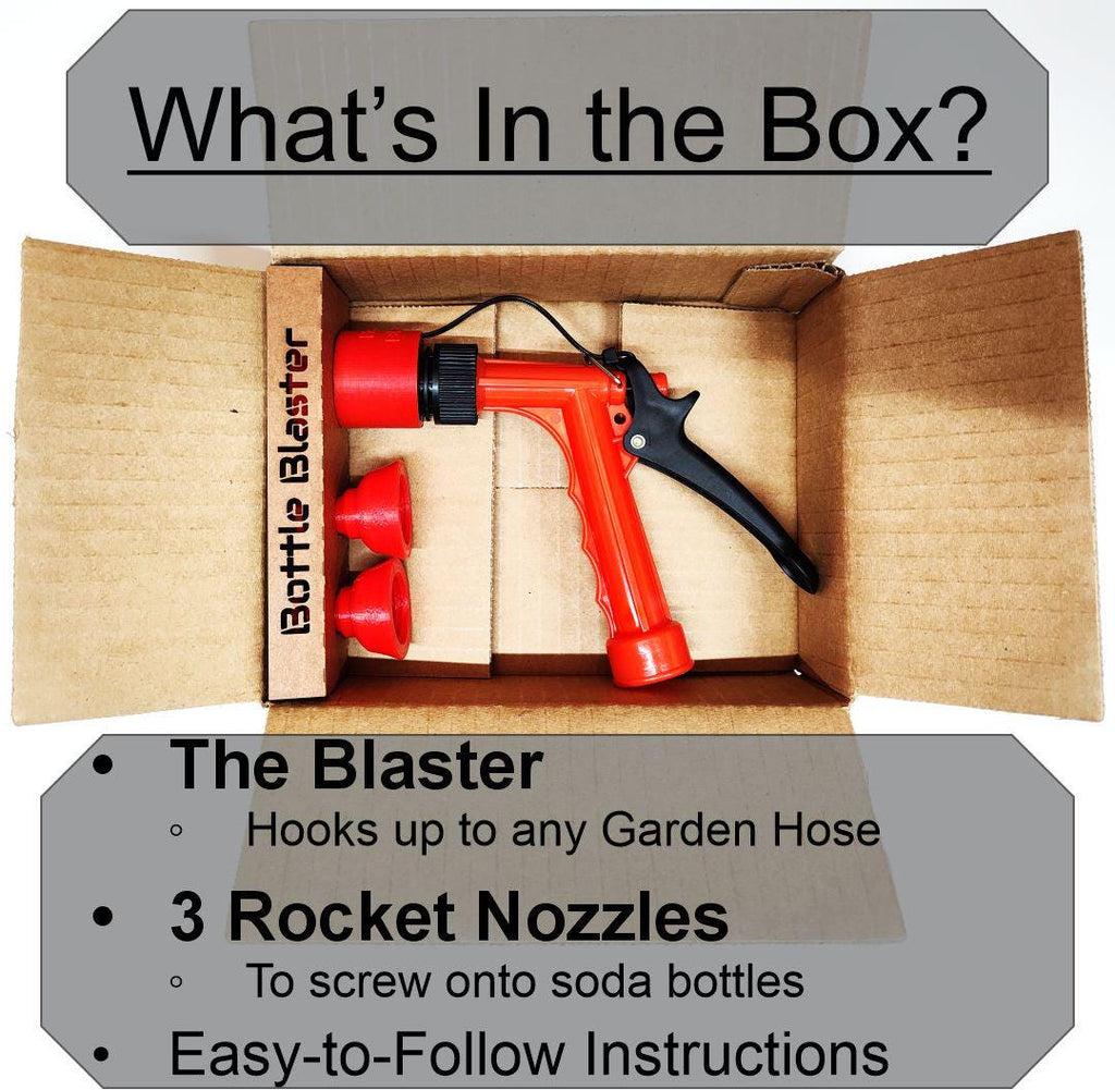 BOTTLE BLASTER Kit - Backyard Water Rocket | Summer STEM Toy + Activities | Easy Kids or Family Outdoor Play All Ages | Creators Craft Crate
