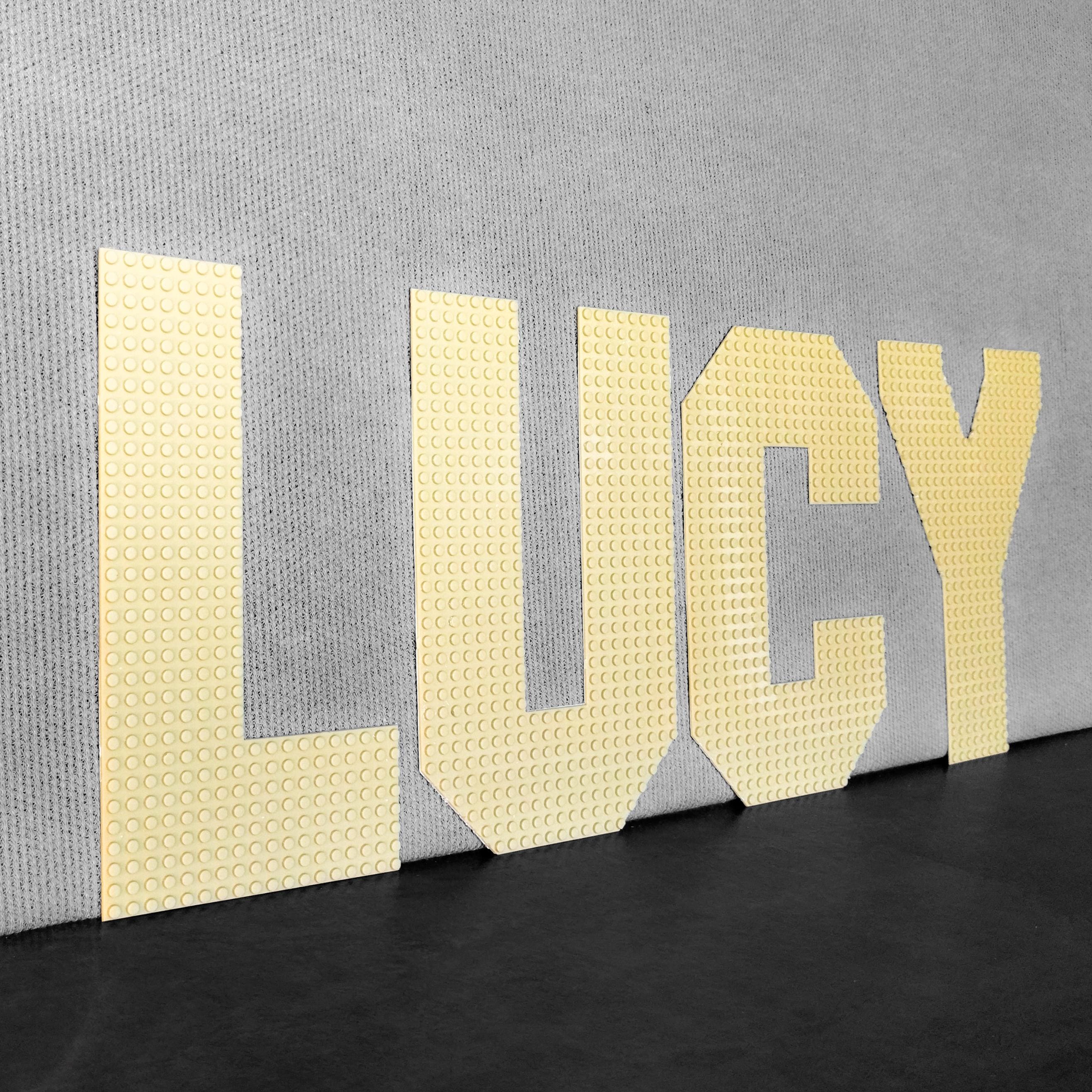 Alphabet Baseplate Letters – 10″ Tall Buildable Wall Art | Compatible with LEGO