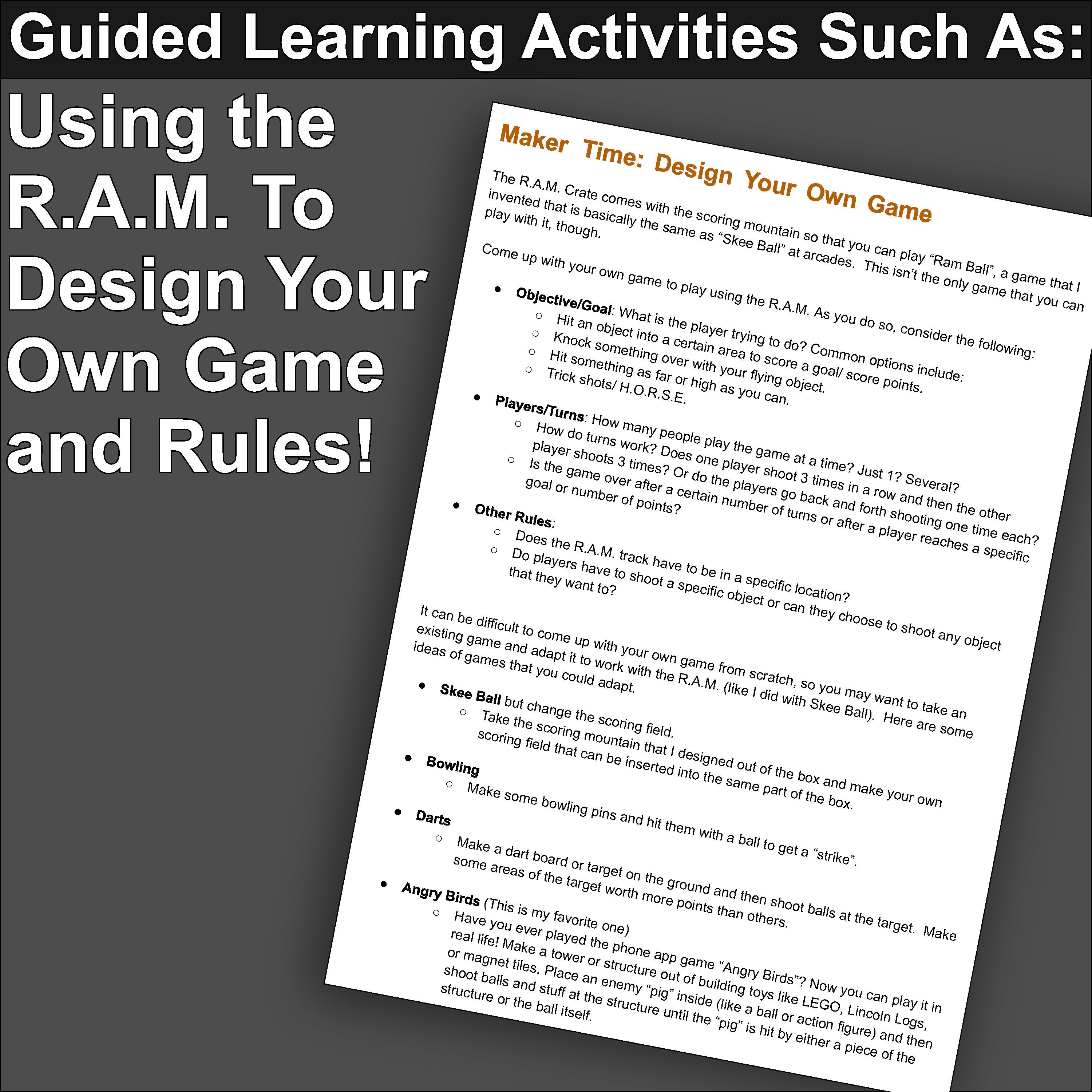 R.A.M. (Rubberband Actuated Momentum) Crate