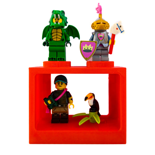 Buildable Minifig Display Brick (Single Brick) - Creator's Craft Crates