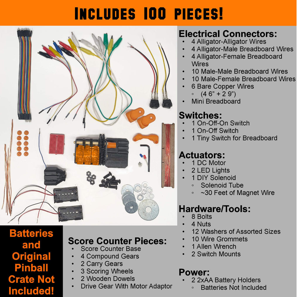Pegboard Pinball Electronics Expansion Crate - Creator's Craft Crates