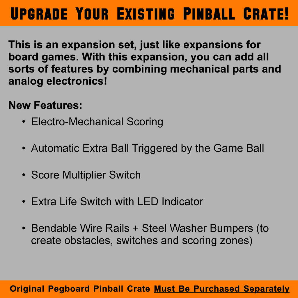 Pegboard Pinball Electronics Expansion Crate - Creator's Craft Crates