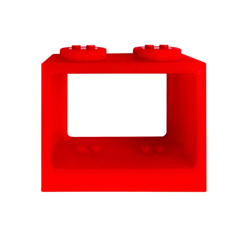 Buildable Minifig Display Brick (Set of 4, 8, 12, 16, or 24 Bricks) - Creator's Craft Crates