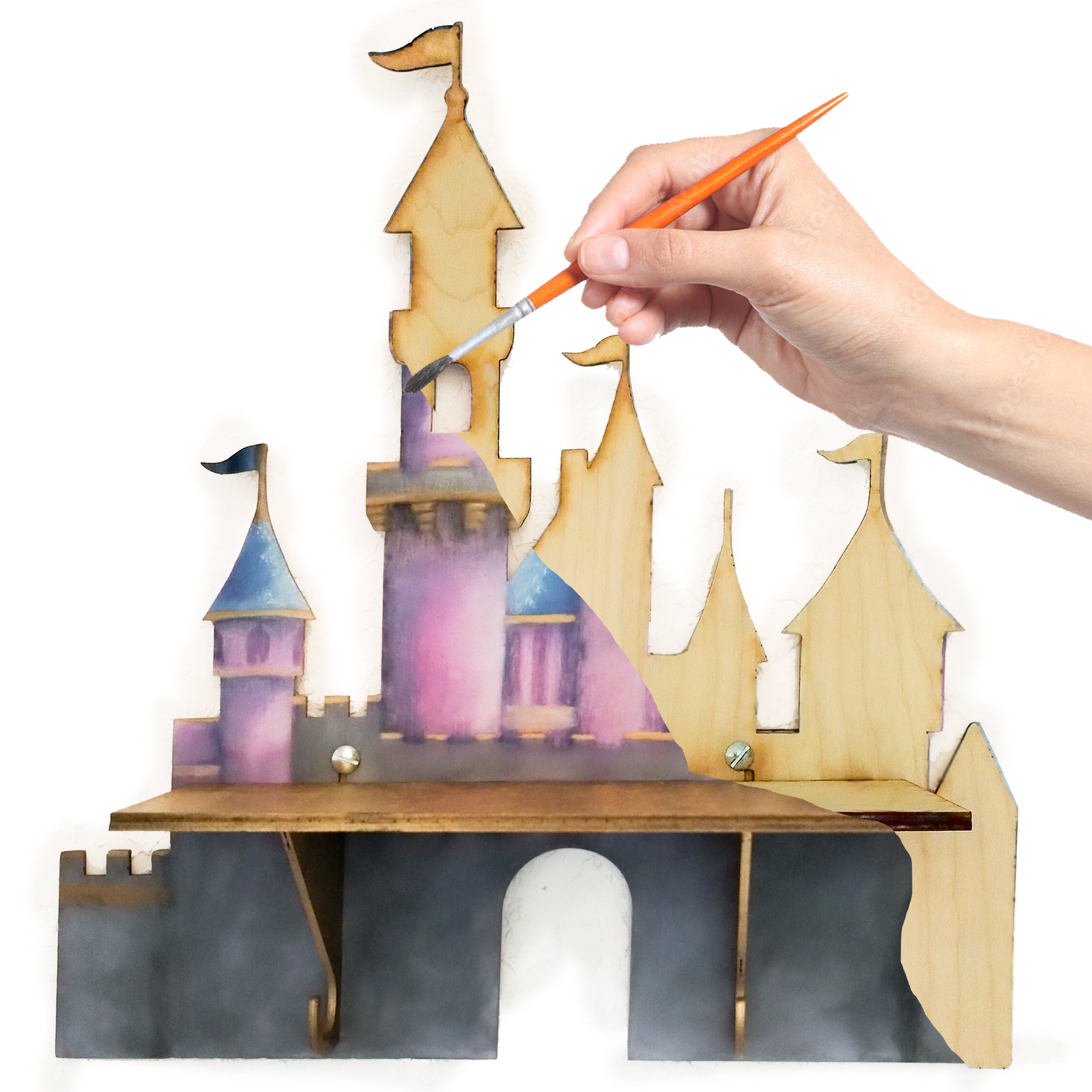 Castle Paintable Shelf
