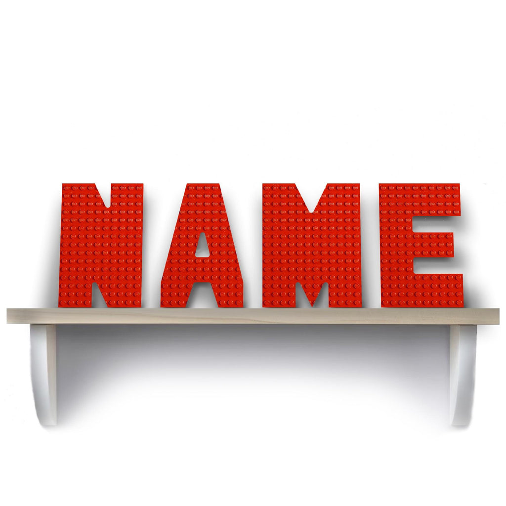 Mini Alphabet Baseplate Letters – 4.7″ Tall Buildable Wall Art | Compatible with LEGO