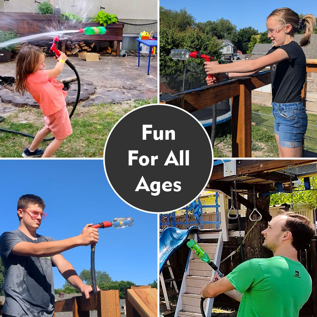 BOTTLE BLASTER Kit - Backyard Water Rocket | Summer STEM Toy + Activities | Easy Kids or Family Outdoor Play All Ages | Creators Craft Crate