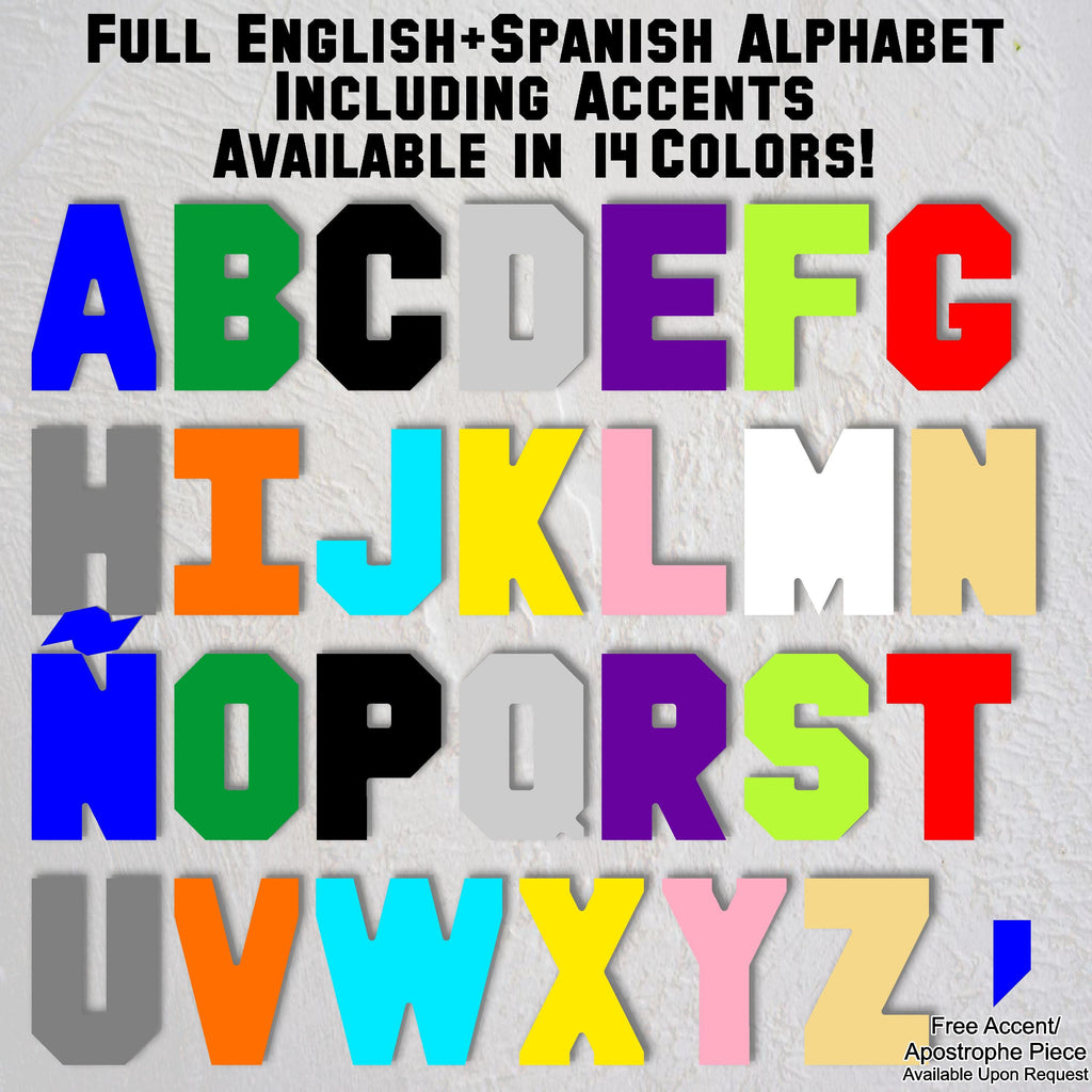 Mini Alphabet Baseplate Letters – 4.7″ Tall Buildable Wall Art | Compatible with LEGO