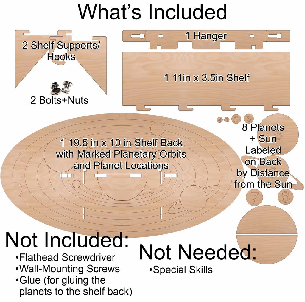 Solar System Paintable Shelf + How-To Video