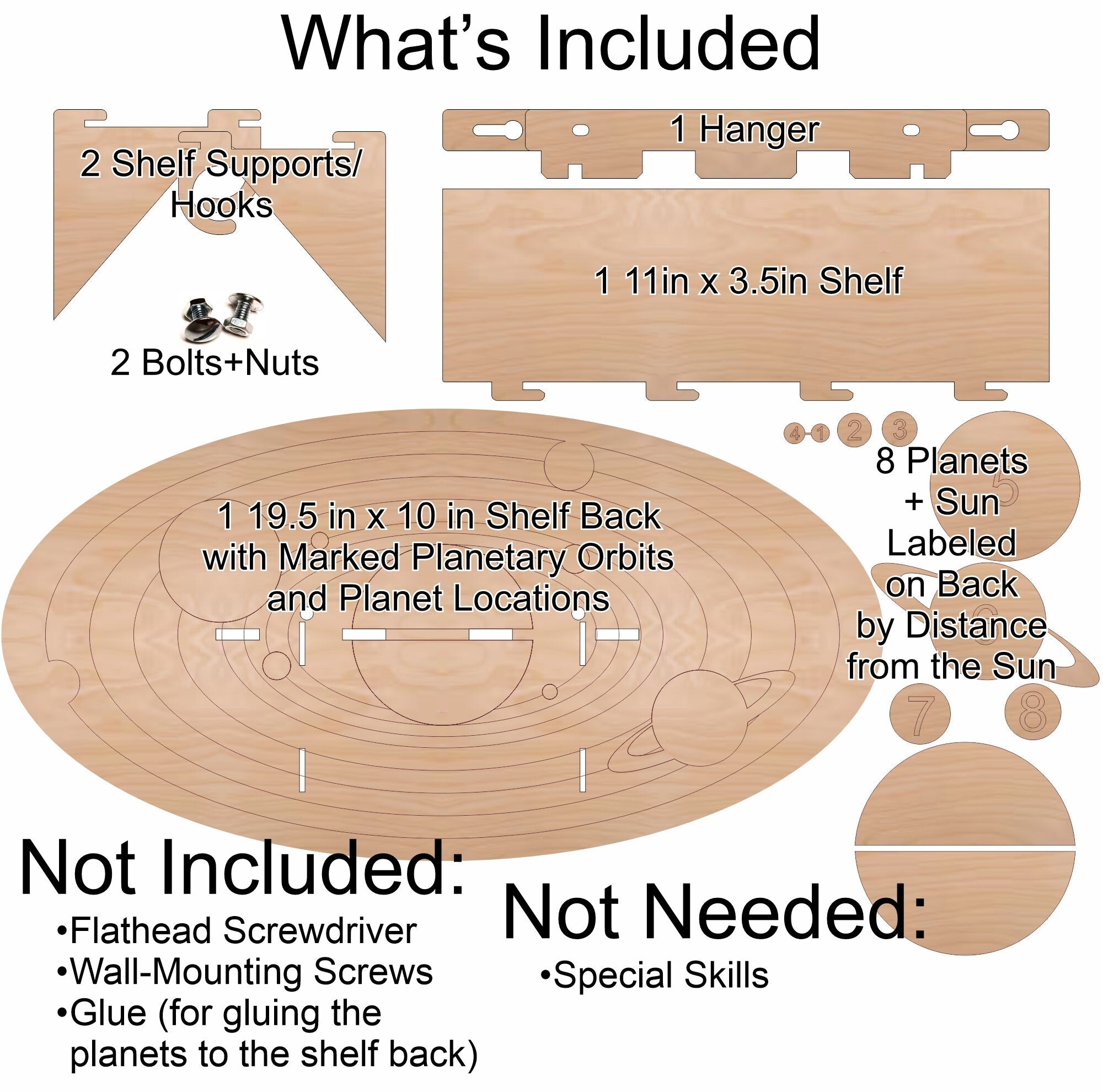 Solar System Paintable Shelf + How-To Video