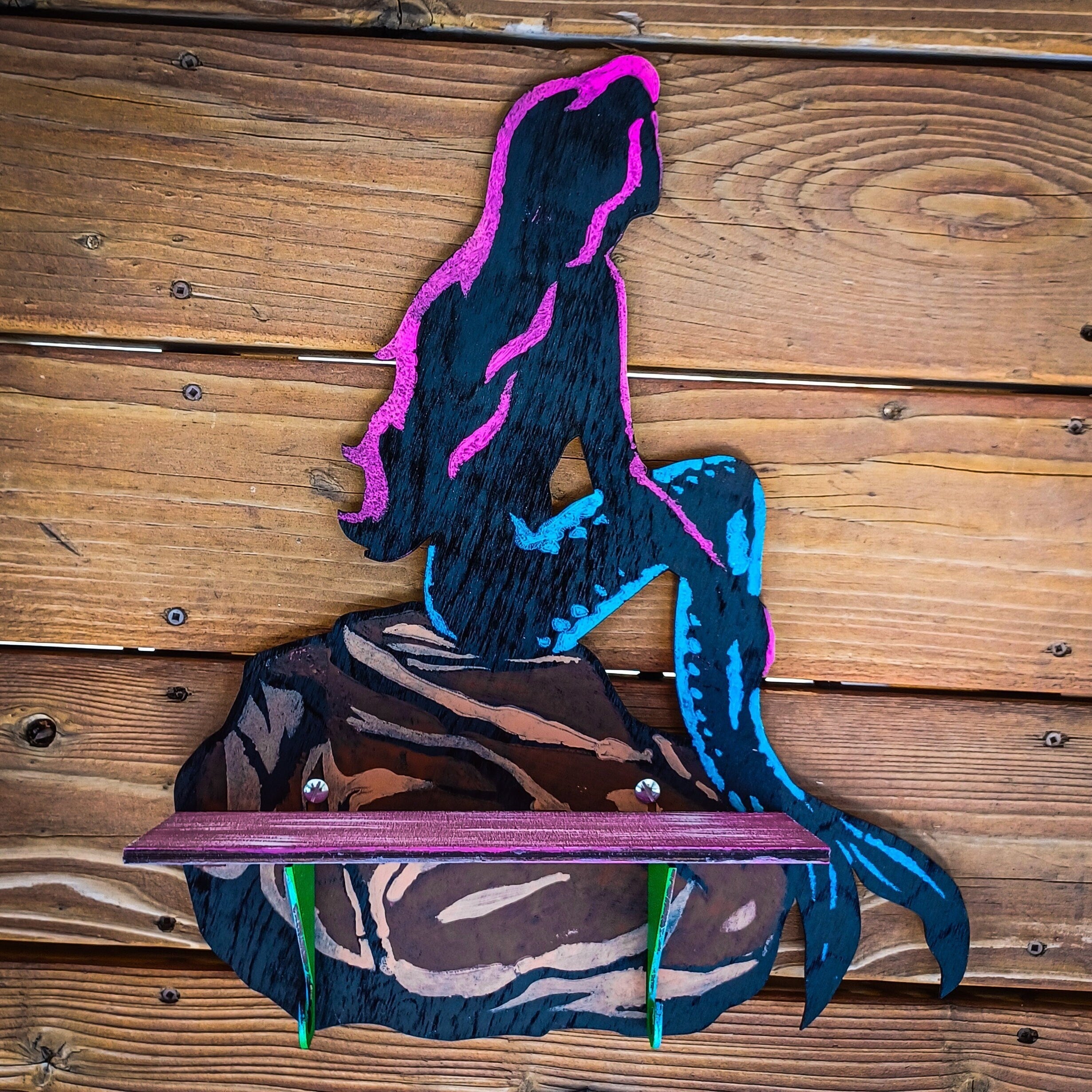 Mermaid Paintable Shelf | STENCILS INCLUDED + How-To Video