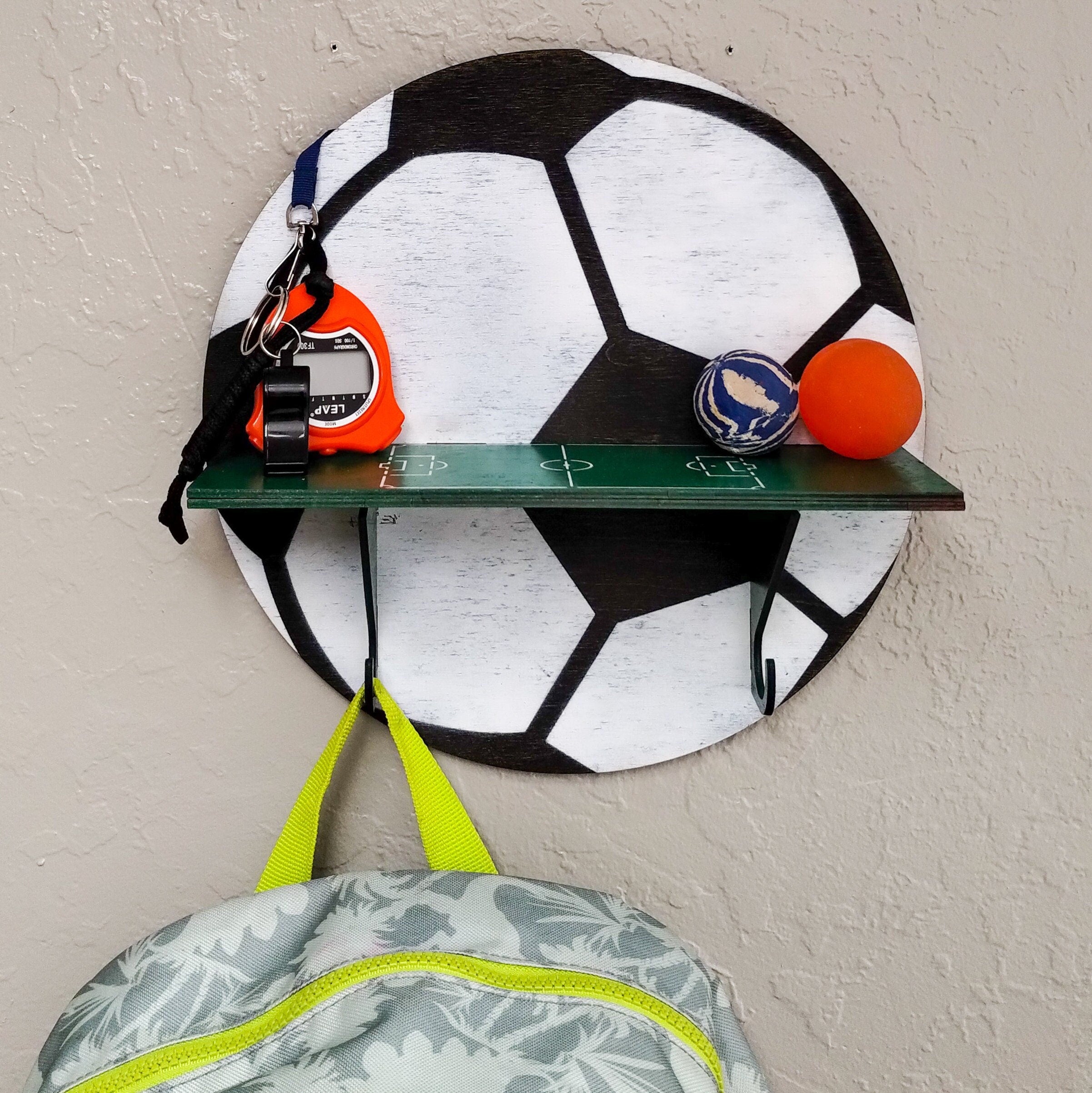 Soccer + Field Paintable Shelf | STENCILS INCLUDED + How-To Video